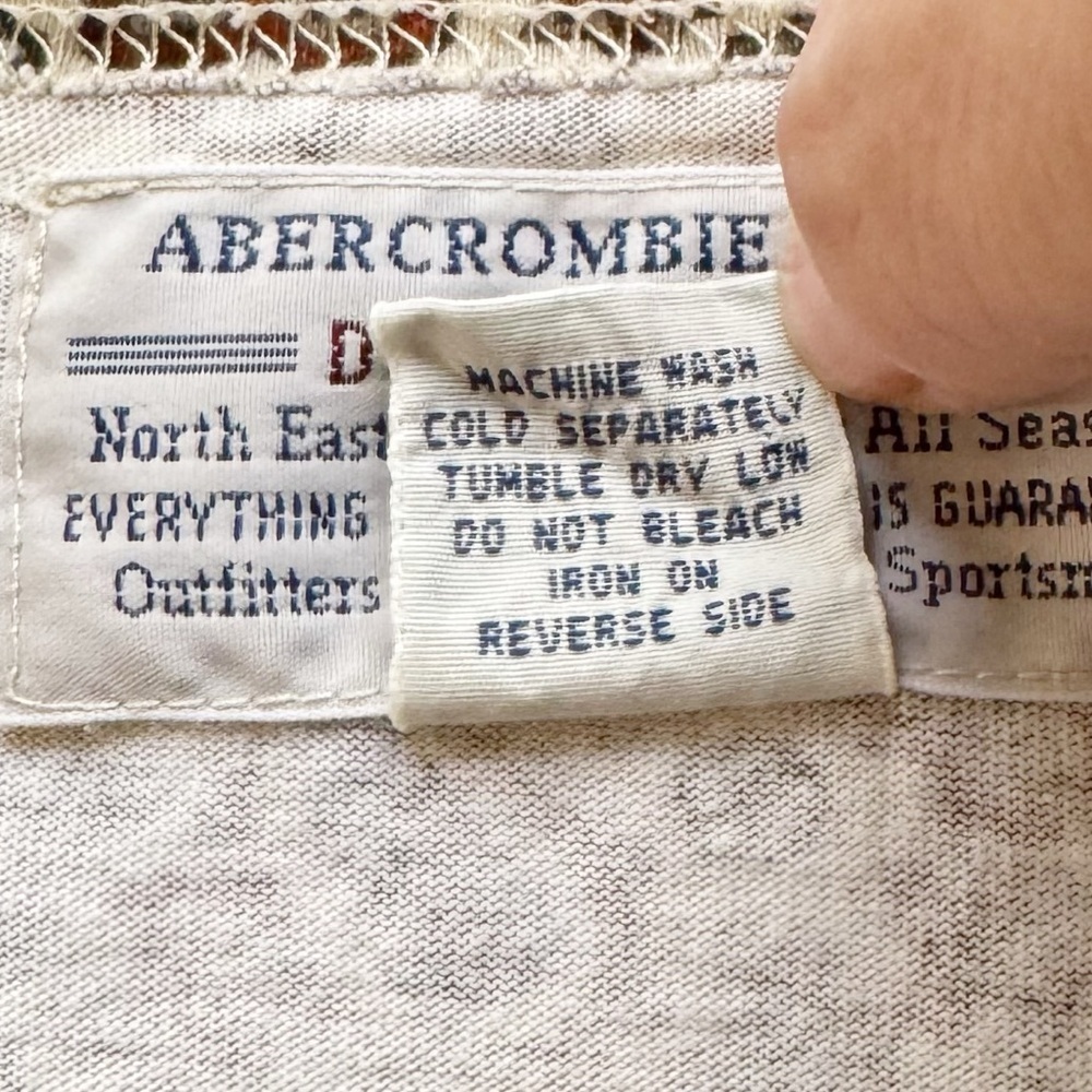 Vintage Abercrombie 1990s Floral Paisley Short Sleeve Tee Size Large Boxy - Picture 7 of 8